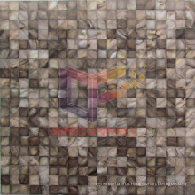 Dyed Brown Color Shell Mother of Pearl Mosaic Tile (CFP136)